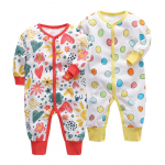2-osaline beebivankrid, vasts&uuml;ndinud t&uuml;drukud, poisid, pehmed puuvillased riided, pikkade s&auml;&auml;rtega imikute pidžaamakomplekt 3-6Months