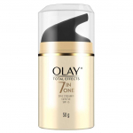 Olay Total Effects Cream | B5-vitamiini, niatsiinamiidi, rohelise tee, SPF-iga | 7 eelist &uuml;hes kreemis s&auml;rava ja noorema v&auml;limusega nahale | 50 g 50g
