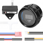 52 mm turbov&otilde;imendiga auto digitaalse arvesti LED-ekraan 1,0&ndash;2,0 kPa koos anduri alarmi funktsiooniga auto jaoks must