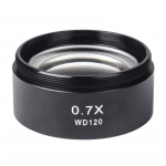 WD120 0,7X trinokulaarse stereomikroskoobi abiobjektiiv 48 mm keermega Barlow objektiivi asendus bioloogia&otilde;petus