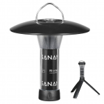 USB-laetav taskulamp veekindel matkatelgivalgusti magnetiline t&ouml;&ouml;valgusti statiiviga must