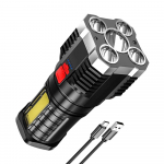 5 LED-taskulamp kaasaskantav suure luumeniga t&ouml;&ouml;valgusti USB-laetav valgusti 4 k&uuml;lgvalgustusega