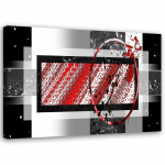 L&otilde;uendiprint Geometric Abstraction Red Grey 60x40 punane