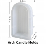 14 cm vikerkaare k&uuml;&uuml;nal silikoonvorm DIY vikerkaare silla geomeetriaga k&uuml;&uuml;nal seebivaigust krohvivormi kunst k&auml;sit&ouml;&ouml; kodusisustus valge