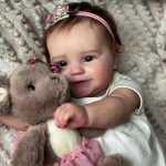50 cm Reborn Maddie Doll Full Body Silikoonist Veekindel k&auml;sitsi &uuml;ksikasjalik maalimine n&auml;htavate veenidega Elutruu 3D nahatoon