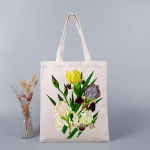 Eco Tote Bags Shopper Ostukott Kingituskotid naistele T&uuml;drukutele Lilled Luksuslik disainer naistele Disainer k&auml;ekotid Kvaliteetne 24*26cm