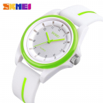 SKMEI moodne vabaajakell naiste kvartsist lihtsad silikoonist veekindlad k&auml;ekellad 1578 roheline