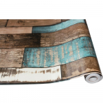 0,45*6m/rull Vintage Wood 3D isekleepuv seinatapeet Rullid Seinamaal Kontaktpaber Kodukaunistus 1PC