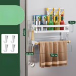 M&auml;rgistamata k&uuml;lmiku paigaldamine magnetimemisega hoiurestiga, mulgustamata k&ouml;&ouml;gipoolne hoiuruum toidukilest riputatava riiuliga k&uuml;lmkapi riiul 2 layers must