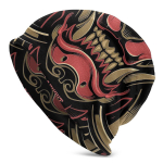 Kootud m&uuml;ts Komainu talvesoojad nokam&uuml;tsid Oni Jaapani Samurai Demon Skullies Suusam&uuml;tsid Puuvillane kapotiga m&uuml;tsid One Size