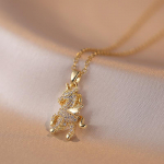 Metallist &uuml;kssarviku ripats kaelakee naistele Trendikas h&uuml;poallergeenne roostevabast terasest kett, ehted pulmapidude aksessuaarid