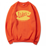 Retro Gilmore'i t&uuml;drukute kampsun Vintage Lukes Diner Hoodie Star &otilde;&otilde;nes pullover naiste telesaade Gilmore Girl Crewneck kampsunid S aprikoosi