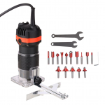 800W 30000r/min Multifunktsionaalne elektriline puidul&otilde;ikur Puidufrees Laminaattrimmer Professional EU PLUG must