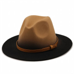 Kuumad naised meeste villane vintage Trilby vilt Fedora m&uuml;ts laia &auml;&auml;rega h&auml;rrasmehe elegantne gradientv&auml;rv naiste talvepunaste dž&auml;ssim&uuml;tside jaoks