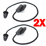 2X FORD FOCUS 3 luugile MK3 2012 - 2018 TAGUMISE PAGASIKONNA Pakiriiul Sahtel Koorma sisemine Tonneau kate T&otilde;stepaela rihma klambrid must