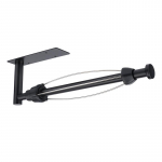 Vannitoa k&ouml;&ouml;gi WC-paberirulli k&auml;ter&auml;tikuhoidja &Uuml;he k&auml;ega t&ouml;&ouml;tav paberr&auml;tikuhoidja Summutava efektiga seinariiul k&ouml;&ouml;giseadme jaoks 32.5x9.5x5 cm must