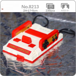 8213 videom&auml;ngukonsool perearvuti kontroller masin 3D-mudel DIY miniklotsid klotsid ehitusm&auml;nguasi lastele ilma kastita