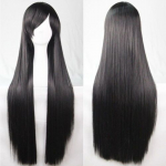 Naiste 80 cm pikad sirged parukad Mood Cosplay kost&uuml;&uuml;m Anime Hair Party Full Parukad