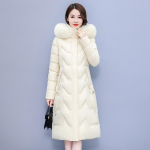 Uus sulemantel naiste keskmise pikkusega talvine paksendatud &uuml;le p&otilde;lvemantel, tihe naiste mantel 4XL