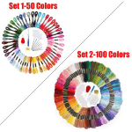 Tokkide tikkimispliiatsi n&otilde;ela komplekt L&otilde;nga punts&otilde;mbluse kudumiskomplekt naistele ema isetegemise &otilde;mblemistarvikud pintsetiga Set 1-50 Colors