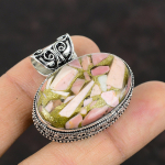 Vask Roosa Opaal Ripats Kivi Vintage Ripats 925 Sterling H&otilde;be Ripats Disainer Ehted K&auml;sit&ouml;&ouml; Ripats Kingitus Naistele Tervendav Kivi white