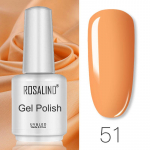 ROSALIND 15 ml k&uuml;&uuml;nelakk, poolp&uuml;siv leotav UV geelk&uuml;&uuml;nelakk, pealislakk geellakk
