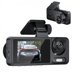3 kaamerat Armatuurkaamera mitme keele selge auto tahavaatepeegel auto videosalvestus lai videokaamera must