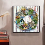 5D Teemantmaal Ilus p&auml;rg Teemanttikandid T&auml;ielik Anime Ristpistes Komplektid Kodukaunistus K&auml;sitsi valmistatud kingitus Round 40x40cm