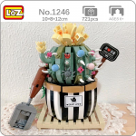 LOZ 1246 Igavene &Uuml;rditaim Kaktus Lill Putukate Spider Labida Mudel DIY Mini klotsid Tellised Ehitusm&auml;nguasi lastele ilma kastita