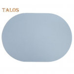 Ovaalne Western Placemat Kunstnahast Kokkupandav Ruumis&auml;&auml;stlik Lihtne hoiustamine Kulumiskindel kaitsepadi sinine