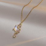 Star Moon Galaxy Pendant Woman Jaapani ja Korea s&uuml;mfoonia rangluu kett h&otilde;be