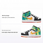 Air Jordan 1 Mid SE PS Drip Laste tossud Must Team-Orange Kumquat DJ6562-038 35