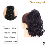 MISSQUEEN s&uuml;nteetiline 12-tolline l&uuml;hikese lainega k&uuml;&uuml;nisega hobusesabapikendus Naturaalne tume parukas naistele Cosplay Wear parukas 30cm