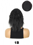 XINRAN s&uuml;nteetiline pingutusn&ouml;&ouml;r hobusesaba juuksed l&uuml;hikesed blondid krussis lokkis hobusesaba afro-puhvis juuksekump naistele Clip juuksepikendus 30cm