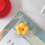 1-osaline mini-kirjaklamber Lihtne l&auml;bipaistev kirjatarvete memotahvli klamber Armas lilleline v&auml;ljal&otilde;igete raamatu paberist suupiste pitsat klamber &otilde;pilane