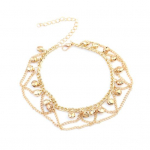 Naiste Drop Jingle Bell Charm pahkluu Beach Foot Cross Chain ehete kingitus