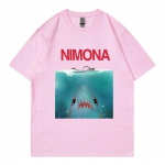 Nimona T-s&auml;rk Moodne Unisex Harajuku Esteetiline Graafiline Naljakas Kawaii Graafiline T-s&auml;rk Unisex Kvaliteetne Anime Puuvillane T-s&auml;rk R&otilde;ivad L
