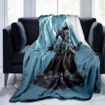Diablo kunstiprindiga tekk Tr&uuml;kitud voodikate Diivan Kingitus Kingitus Flanell Pehme Pl&uuml;&uuml;s Diivan Voodi Viska Tekid M&auml;ngu Perifeeria 150cm x 200cm