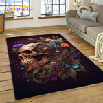 Multikas jube gooti pealuu lilledega vaibavaip koduseks elutoa diivani uksemati sisekujunduseks, lasteala vaip libisemiskindel p&otilde;randamatt 40x60cm