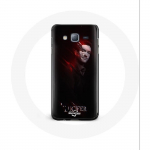 Samsung Galaxy j3 2016 Luciferi seeria &uuml;mbris mustal taustal