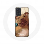 Coque pour Samsung Galaxy A13 4G / A13 4G Lite American Pit Bull Terrier Marron