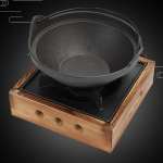 Matkaahjus keetmine potiga ilma kaaneta Camp Fondue tulekatel L