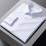 Modal Stretch Solid Plain, pikkade varrukatega meeste kleit-s&auml;rgid Regular Fit Soft Mugav &auml;ri-kontori sotsiaalne s&auml;rk Taskuta 38