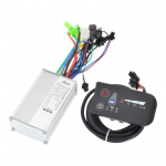 1 komplekti ABS-rattapaneeli kontrolleri kulumiskindel &uuml;litugev harjadeta jalgratta kiiruse reguleerimise n&auml;idik elektrijalgratta jaoks 48V