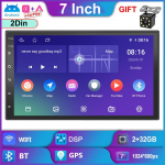7/9/10 tolline 2 Din Androidi autoraadio multimeediumivideopleier Universaalne stereoraadio GPS Volkswagen Nissan Hyundai Kia Toyota jaoks 7Inch must