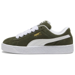 Puma Suede XL tume oliivrohelised unisex tossud, valged 395205-13 44.5