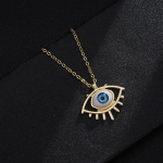 T&uuml;rgi Lucky Evil Eye kaelakee naistele 8 stiilis sinised silmad naiste v&otilde;lu moe emailiga roostevabast terasest kett kaelakee ehe kingitus Eyes 0145cm