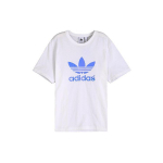 Adidas Originals Trefoil Sinise Logoga L&uuml;hikeste Varrukate T-s&auml;rk Meeste Topid Valge DP8570 L