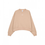 Nike Tikitud logoga laia kaelusega dressipluus Naiste topid Sinep DJ7666-200 L