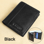 1 tk meeste ehtsast nahast kahepoolne rahakott, ID-aknaga RFID-d blokeeriv pealiskiht veisenahast rahakott, mitmefunktsiooniline krediitkaardihoidja kingitus talle